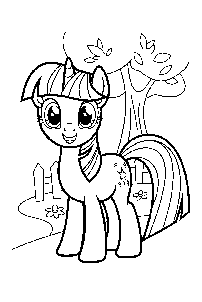 my little pony in friendship park line art