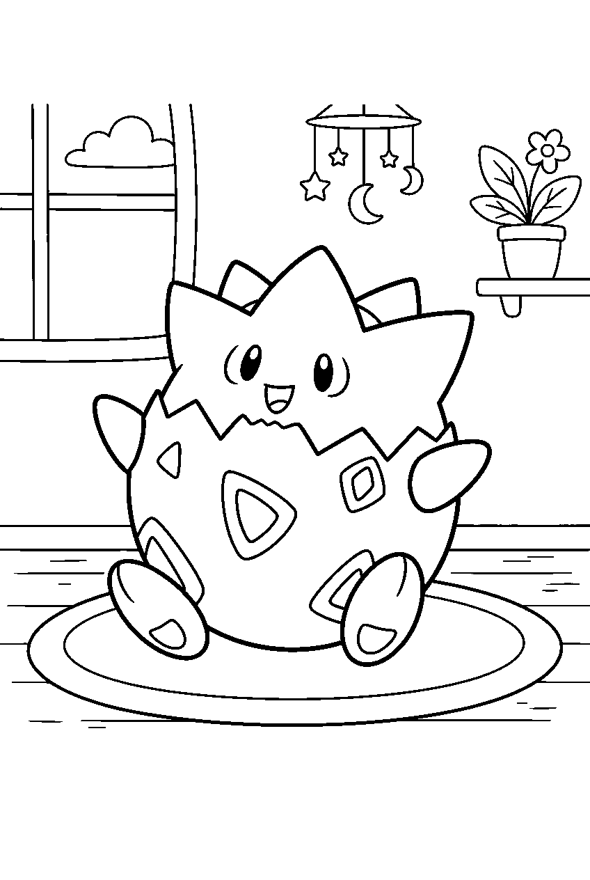 pokemon in pokemon nursery line art