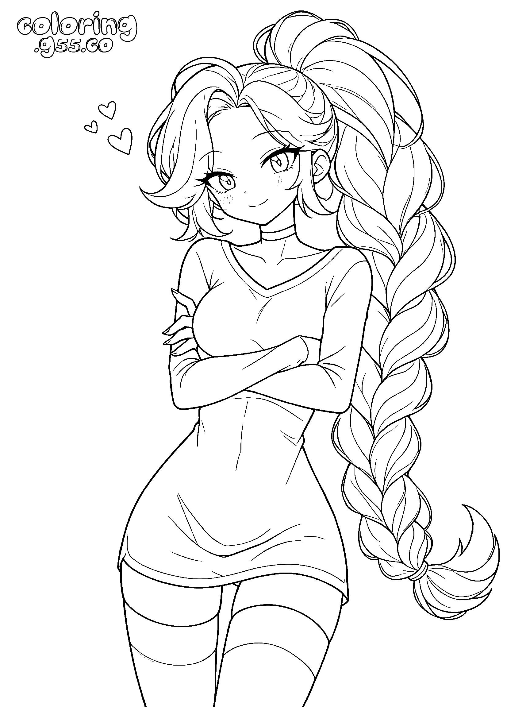 casual t shirt dress lily lovebraids line art