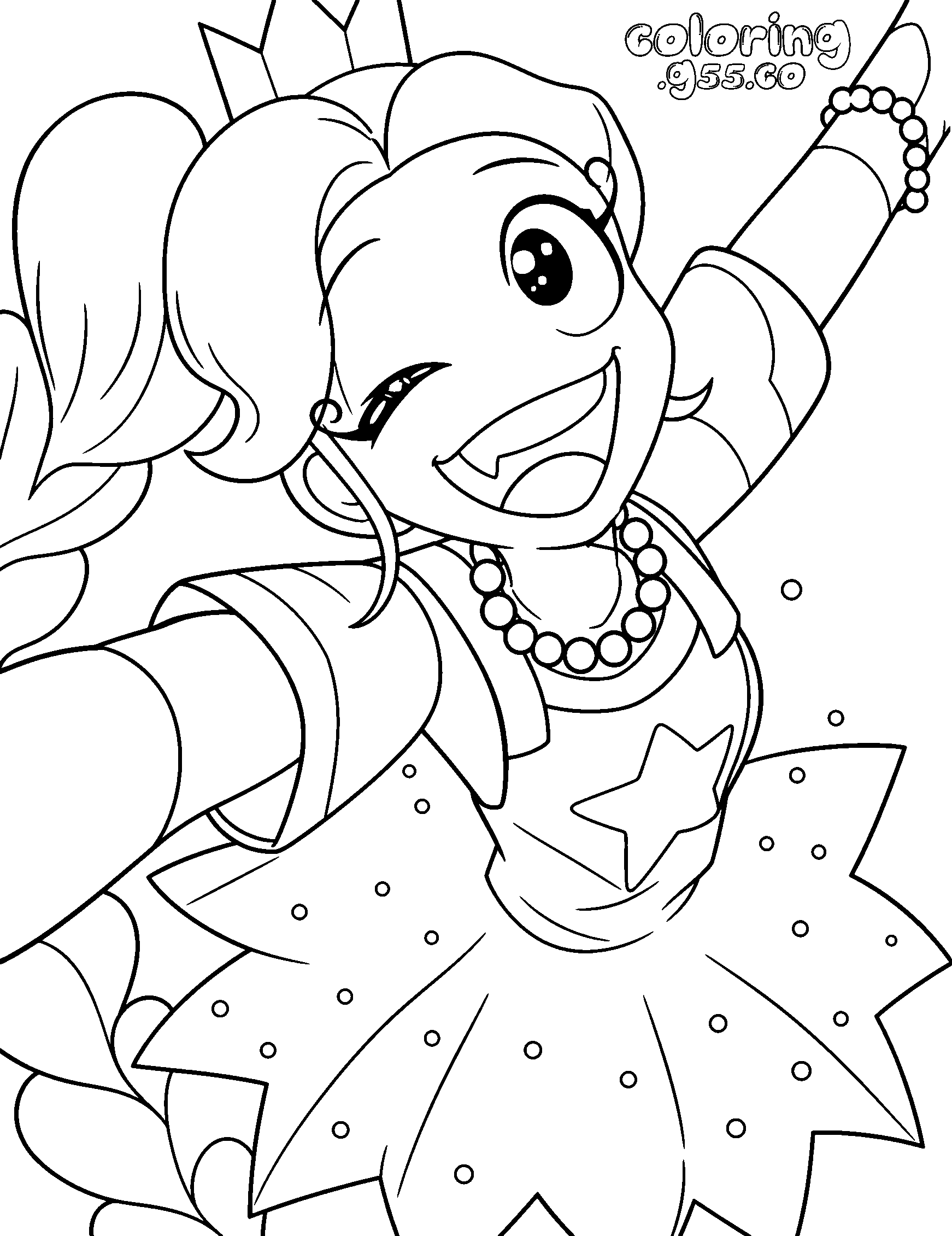 lily lovebraids cute selfie line art