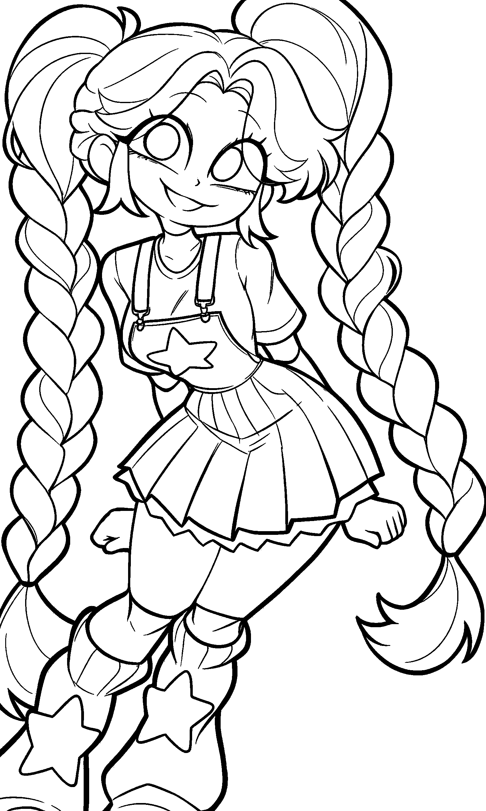 lily lovebraids poppy playtime line art