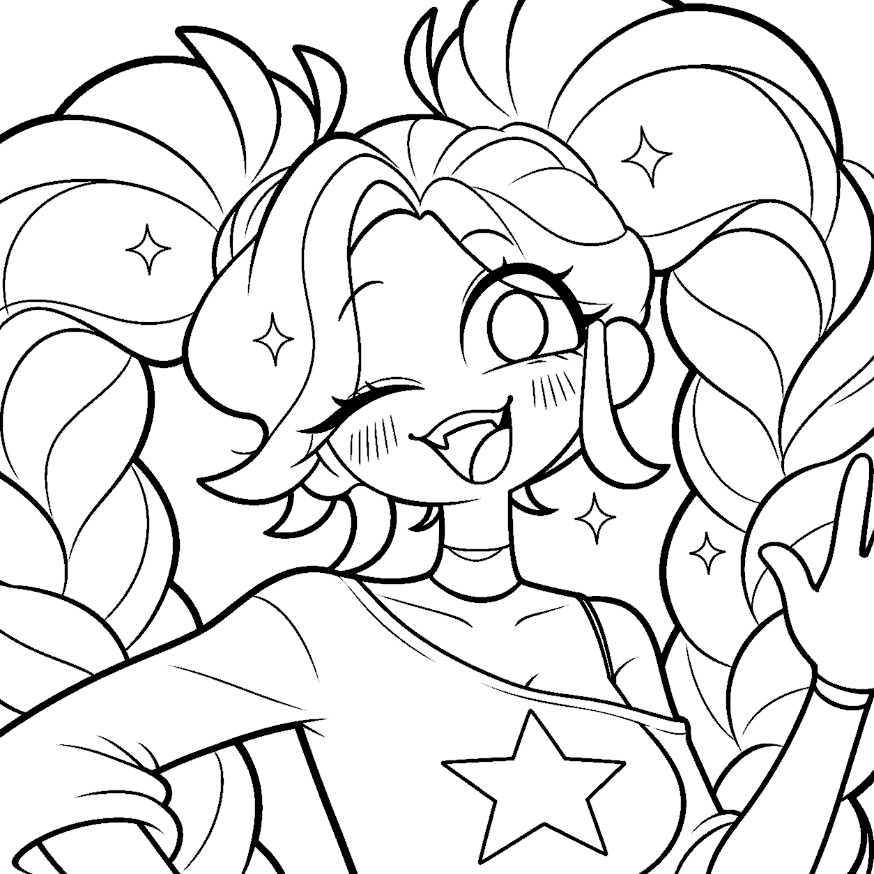 lily lovebraids poppy playtime coloring sheet