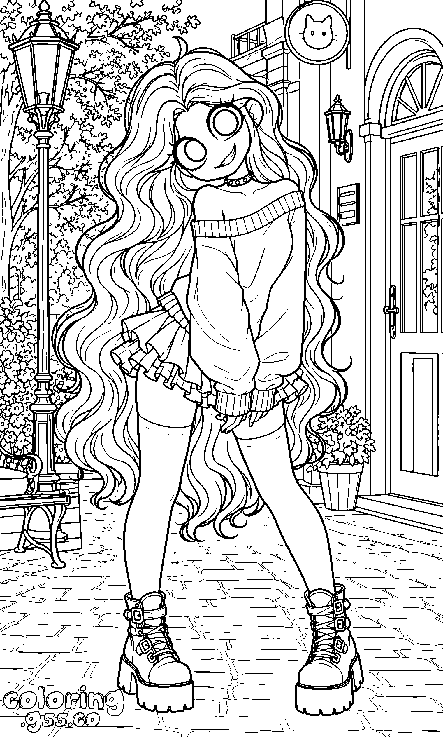 lily lovebraids street style line art