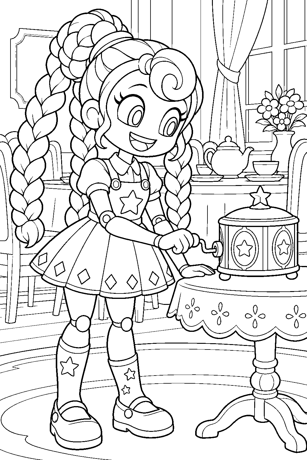 poppy playtime lily lovebraids changing the dining room music line art