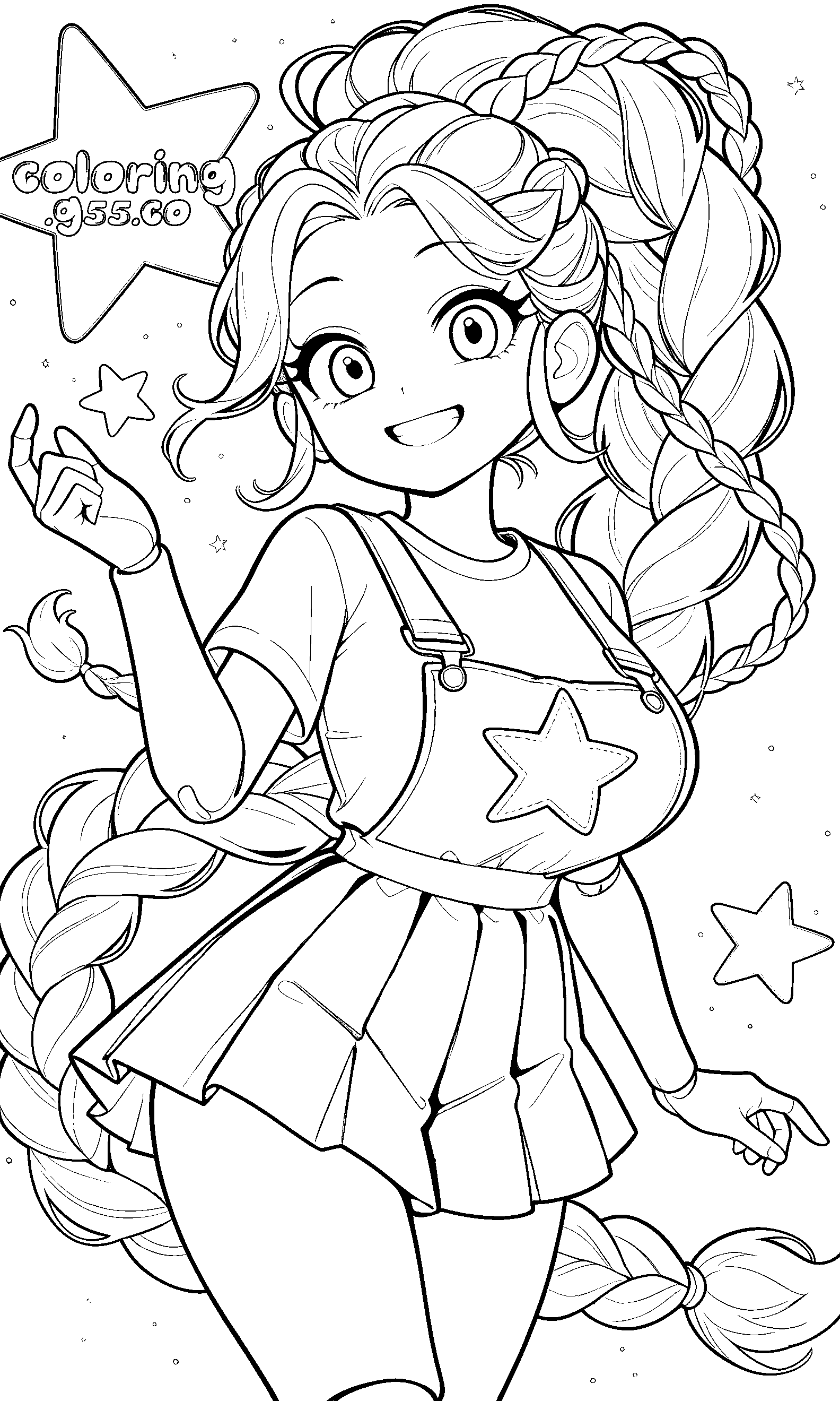 sparkling star burst backdrop snap pose lily lovebraids poppy playtime line art