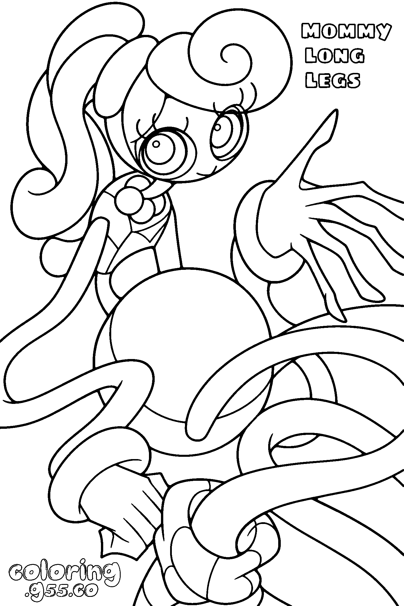 mommy long legs poppy playtime line art