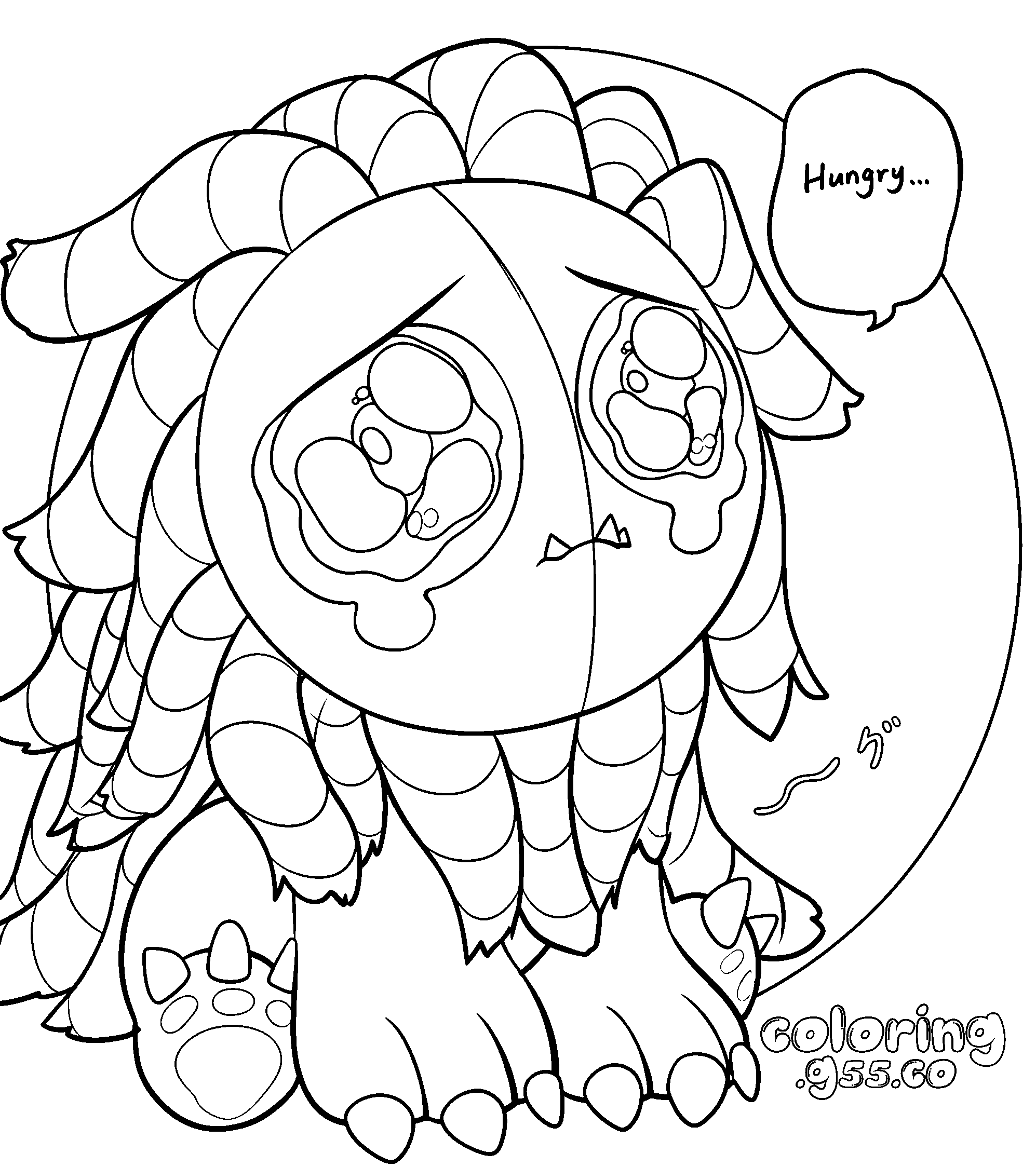 cute crying yaraby poppy playtime line art