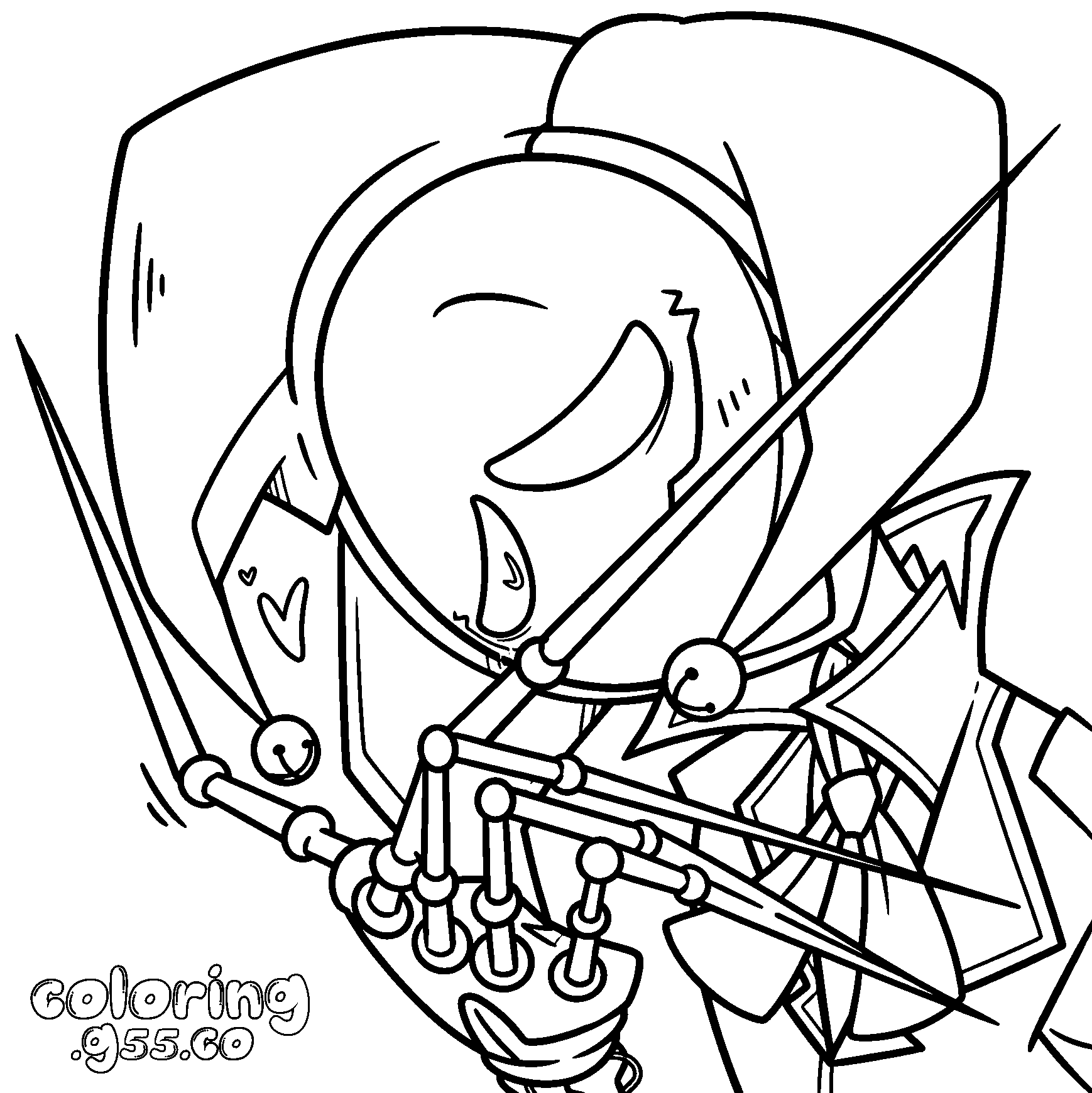 the prototype 1006 poppy playtime line art