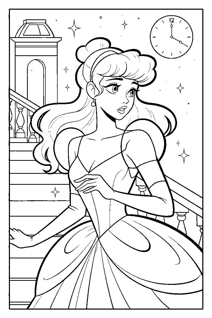 cinderella midnight escape ballroom stairs