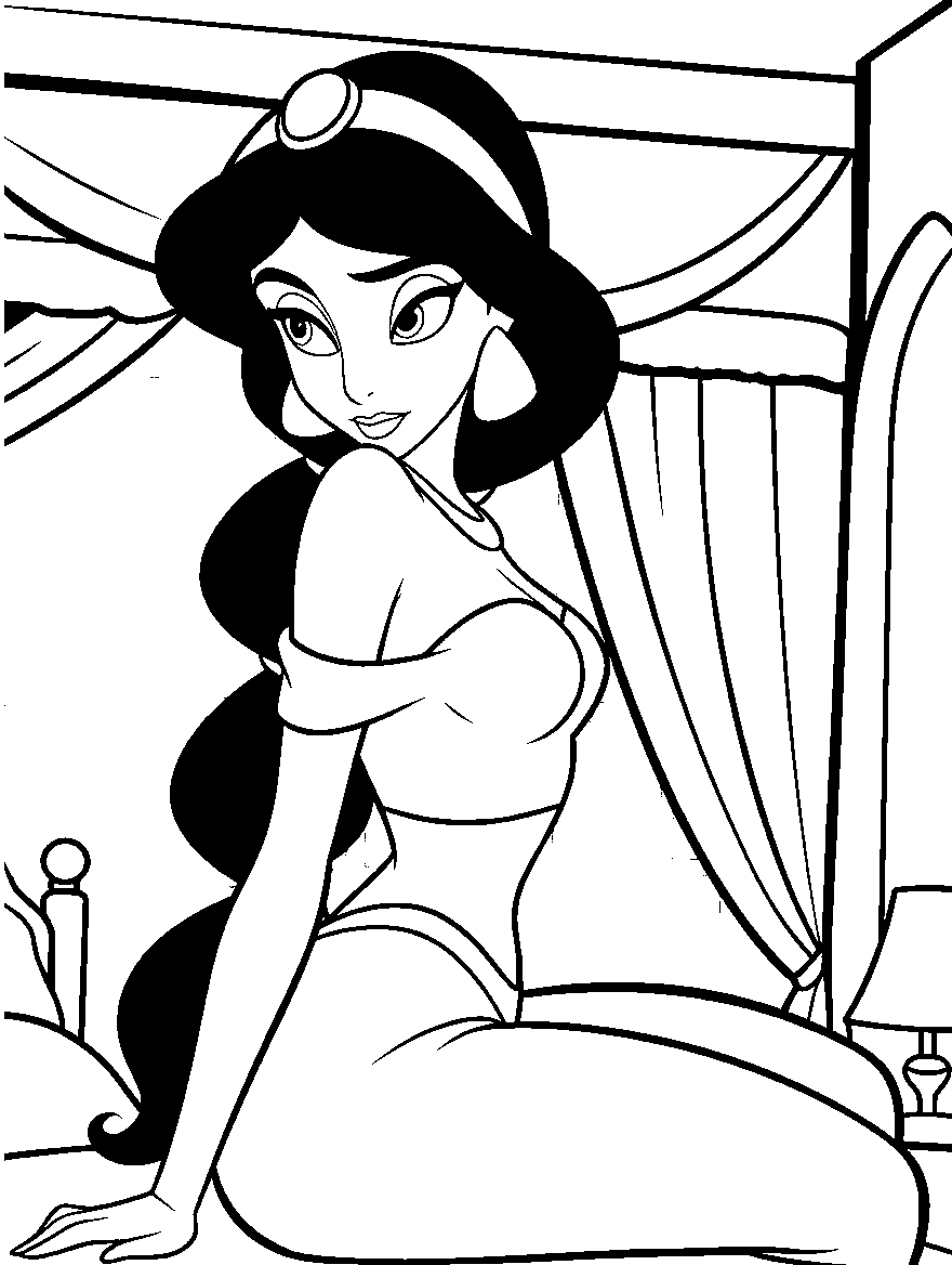 jasmine palace bedroom line art