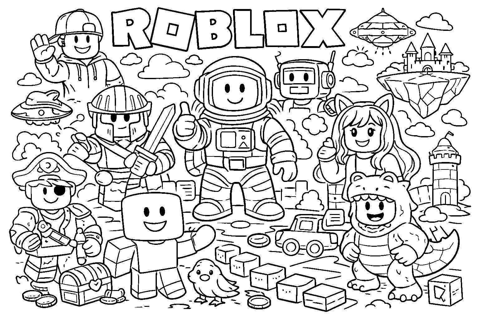 roblox galaxy adventure line art