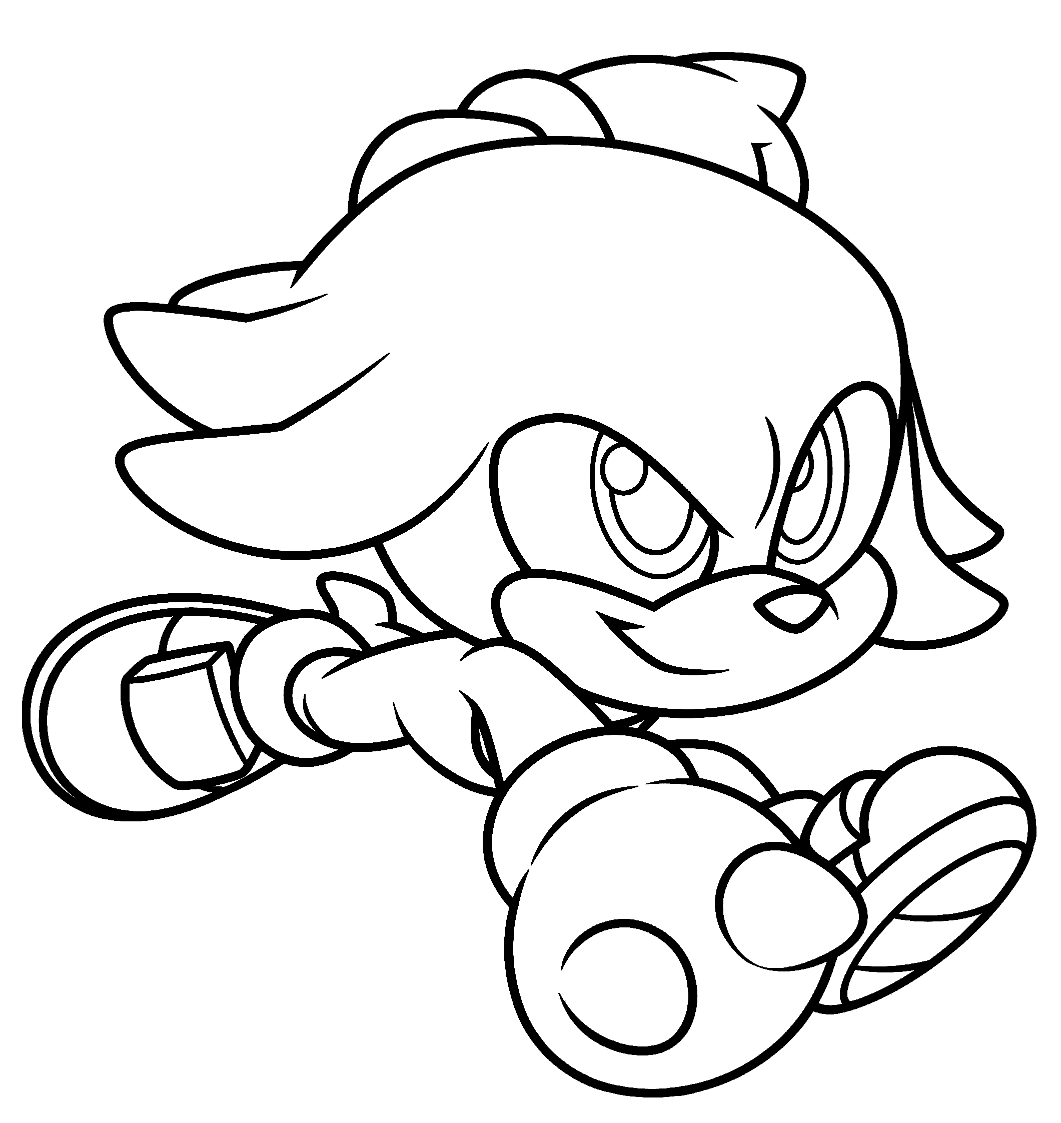 knuckles the echidna sonic the hedgehog power line art