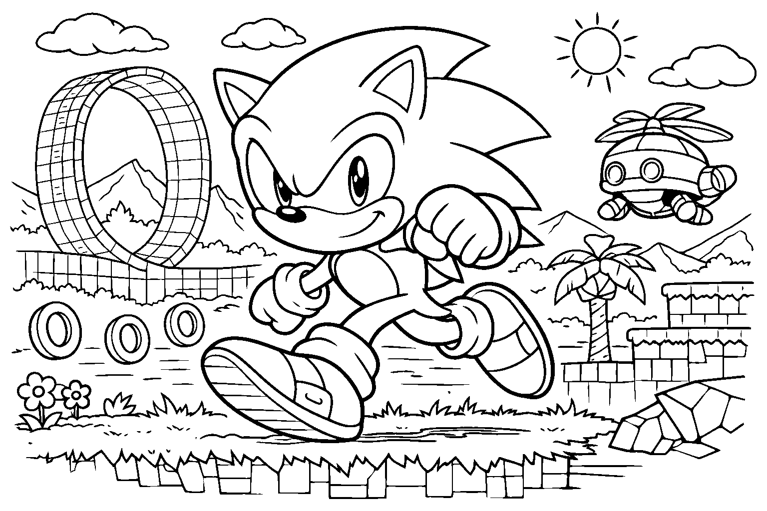 sonic green hill zone adventure