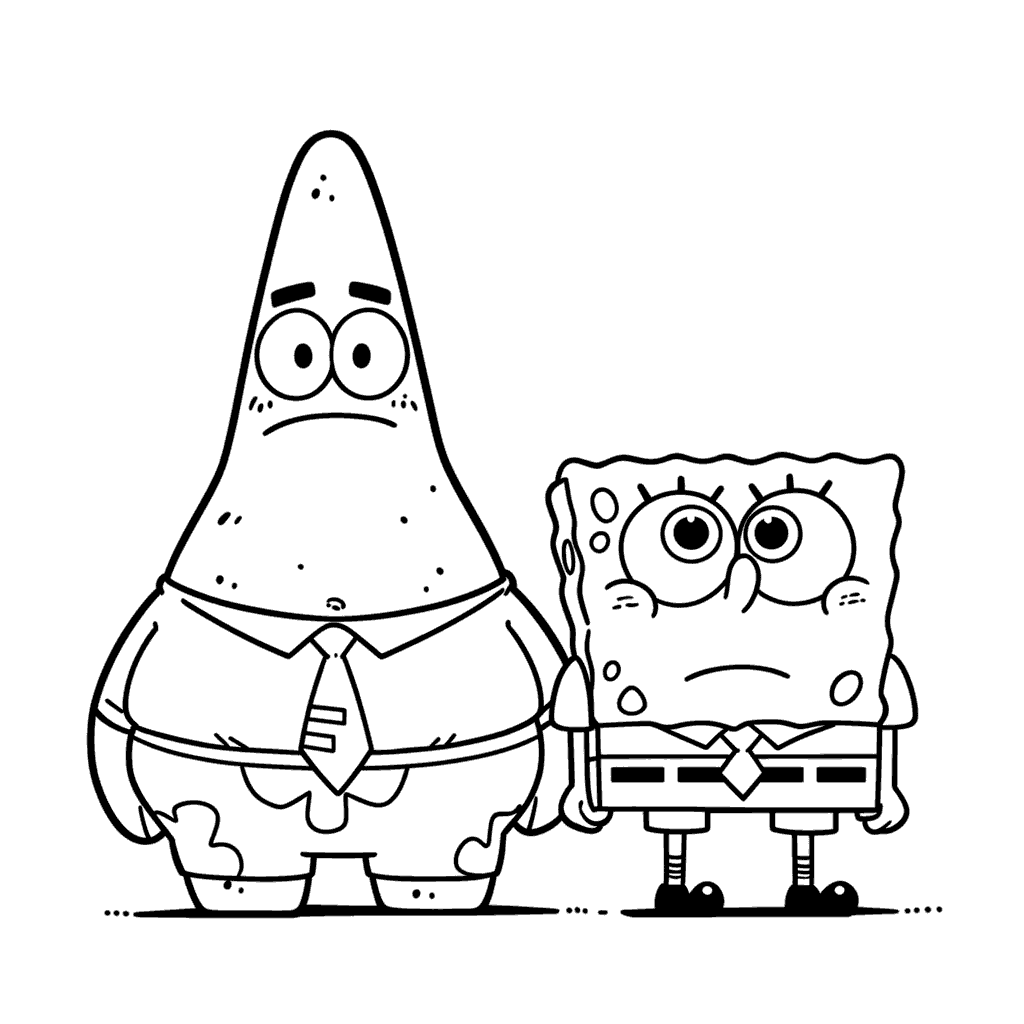 spongebob squarepants jellyfishing adventure joyful bikini bottom line art