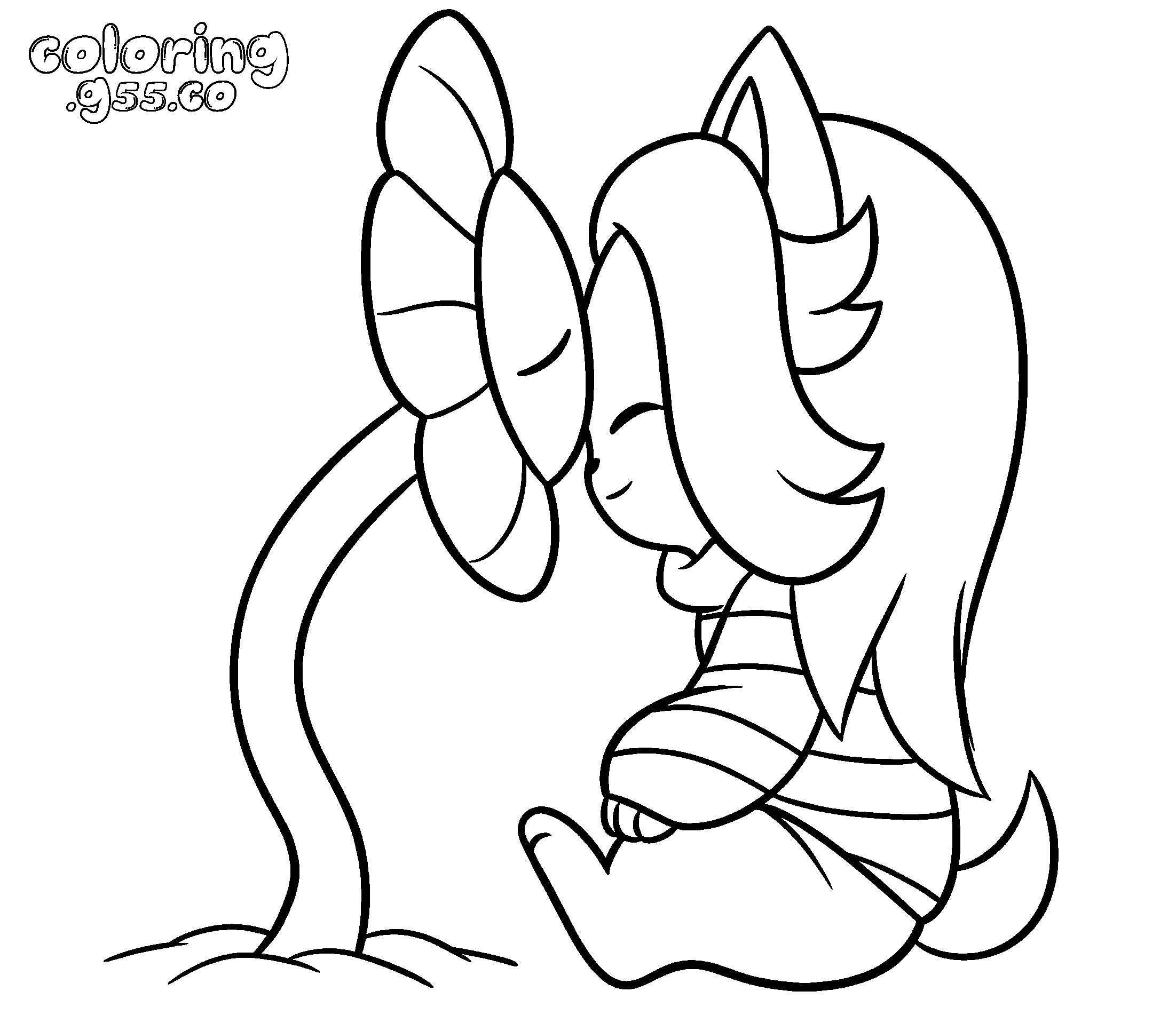 cute asriel and flowey line art