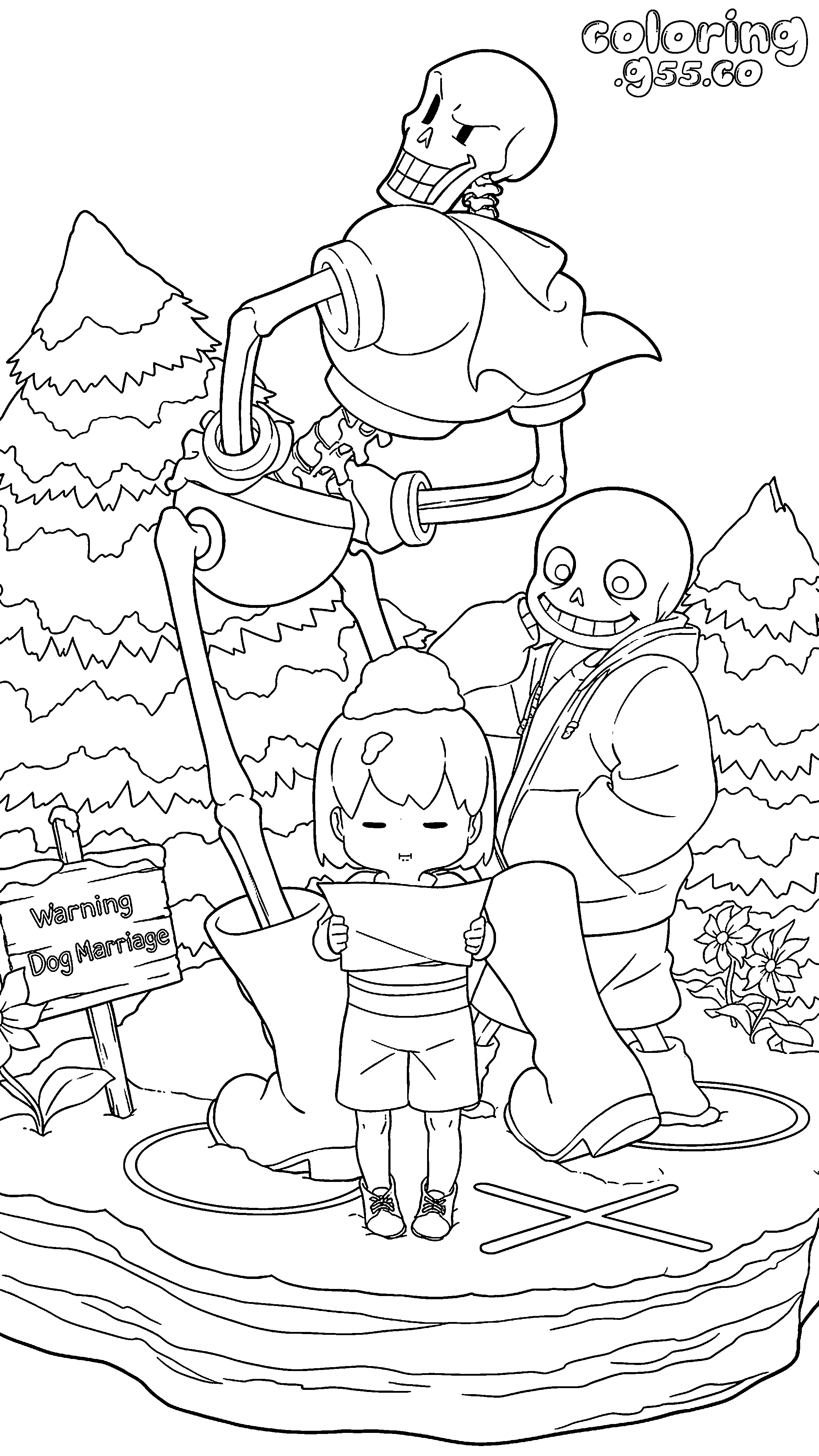 undertale snowdin puzzle line art