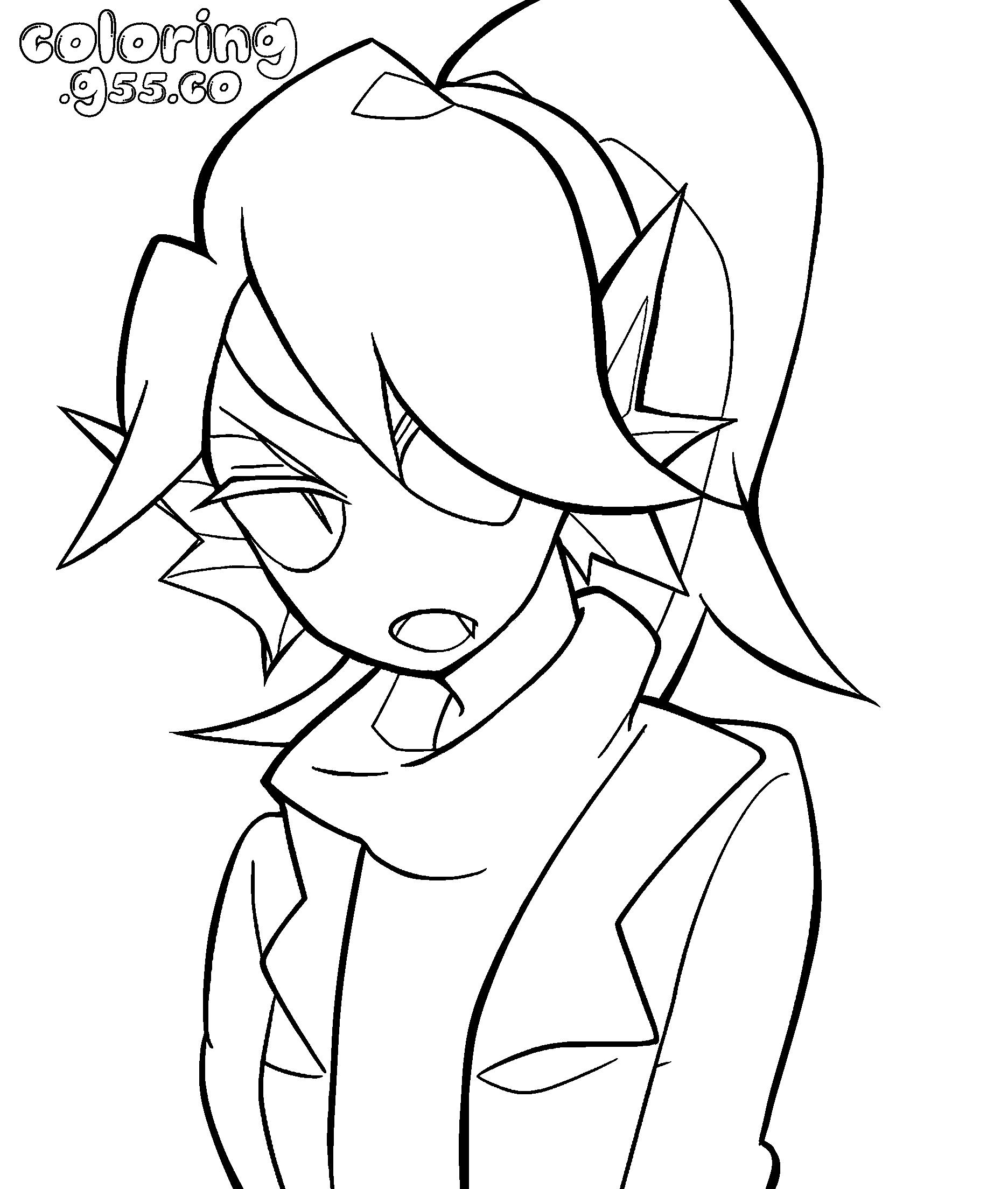 undertale undyne casual outfit line art