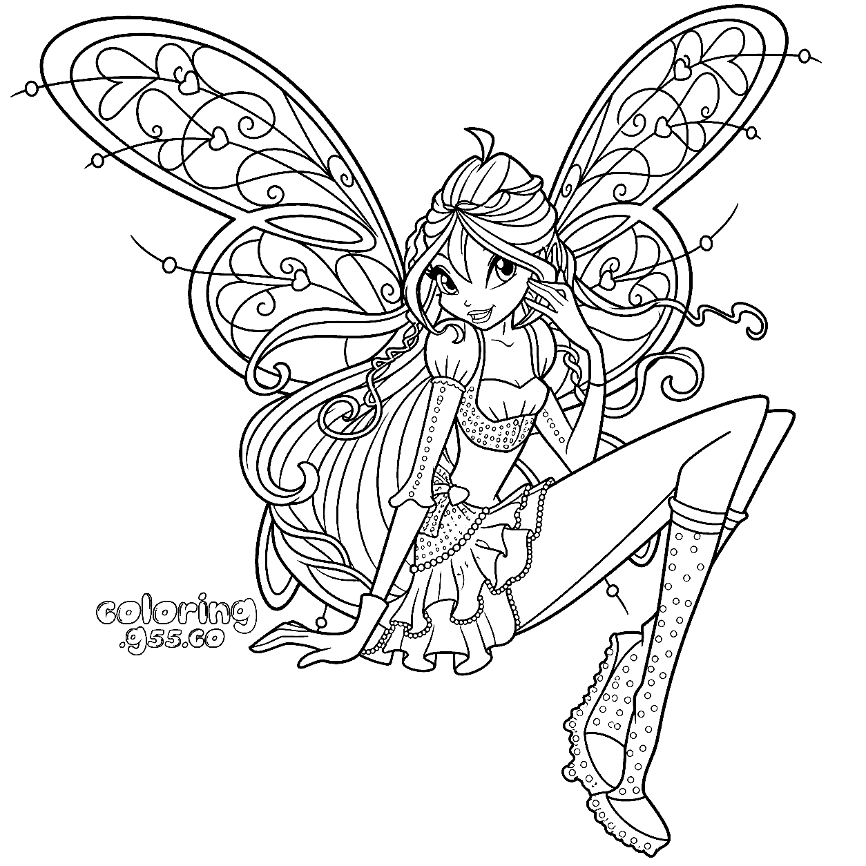 winx club bloom believix floating magic line arts for kids