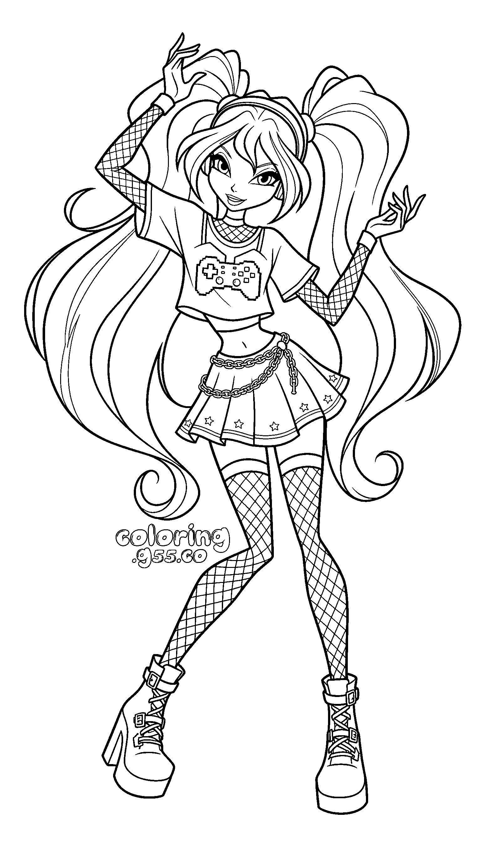 winx club bloom gamer girl e girl fashion line arts for kids