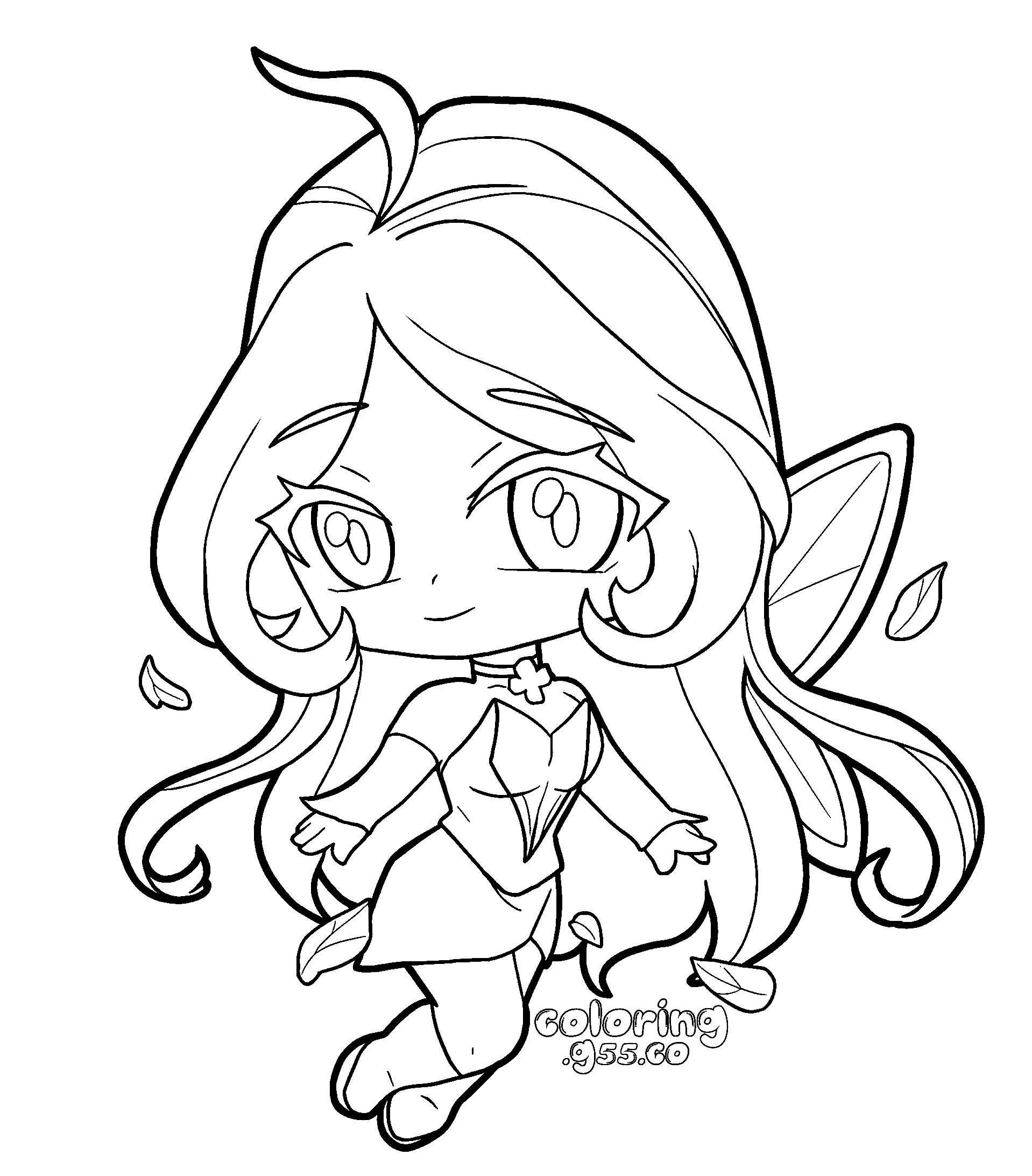 chibi flora nature magic winx club line arts for kids