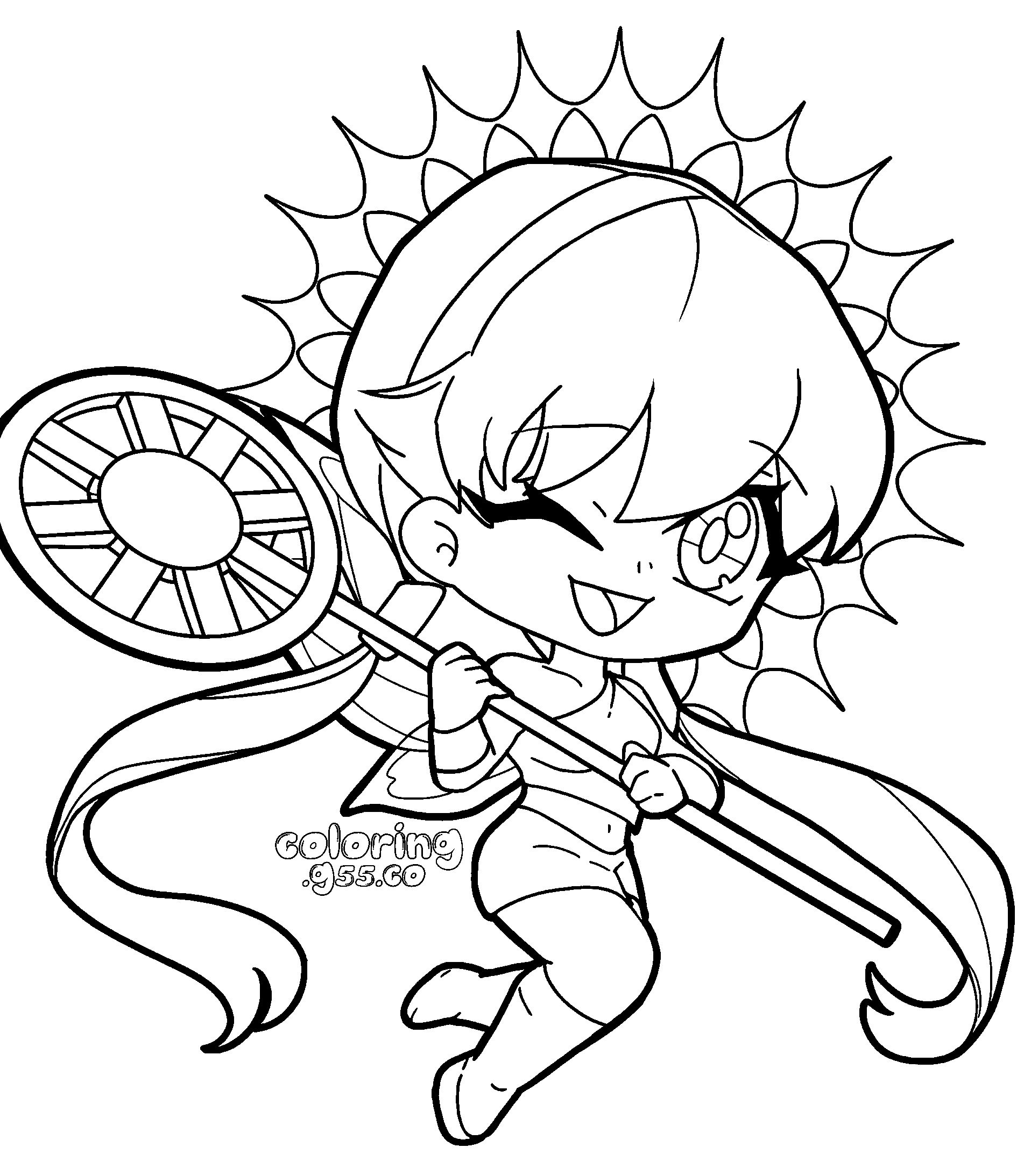 chibi stella sun scepter winx club line arts for kids
