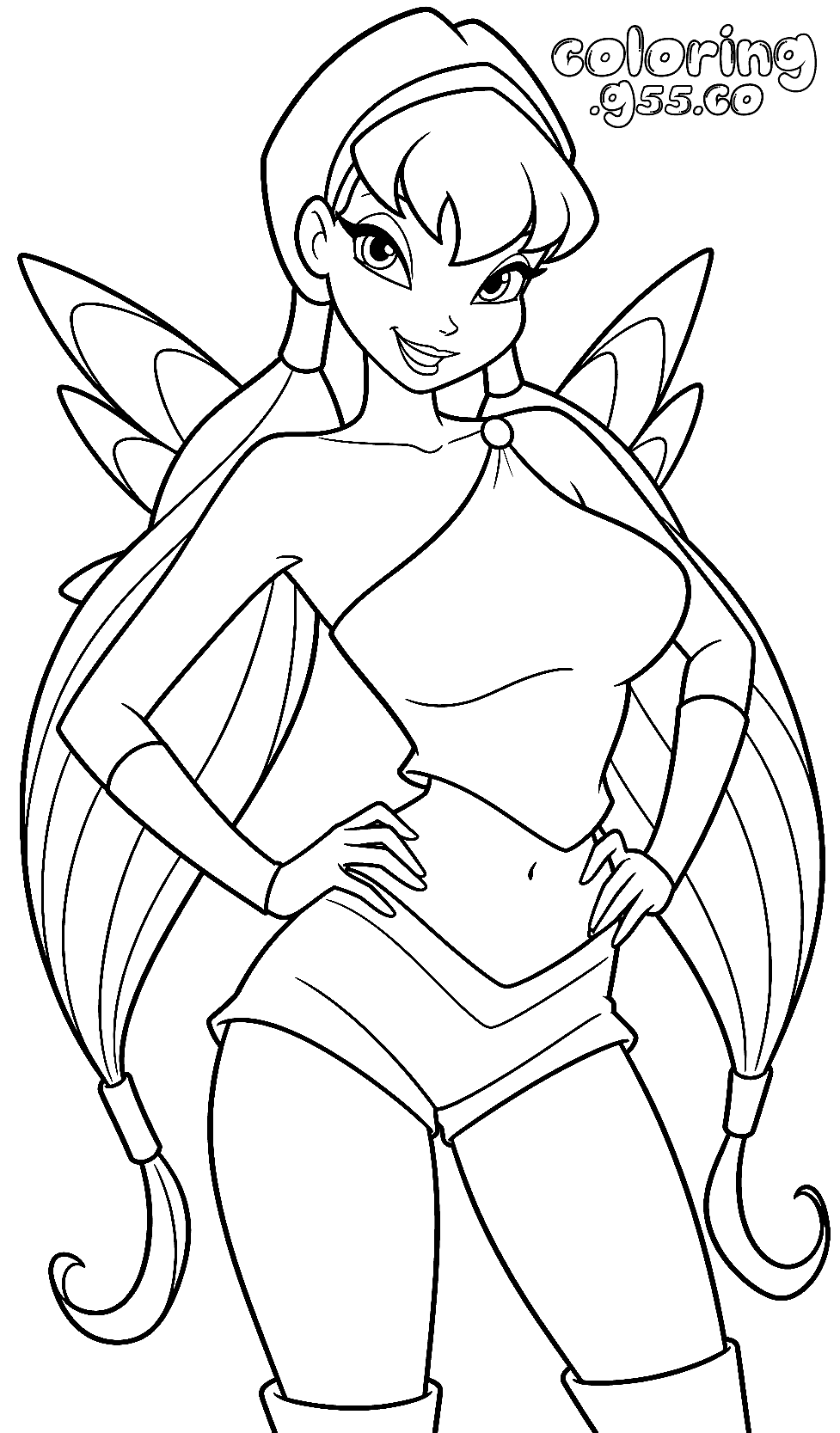 winx stella magic winx line art for kids