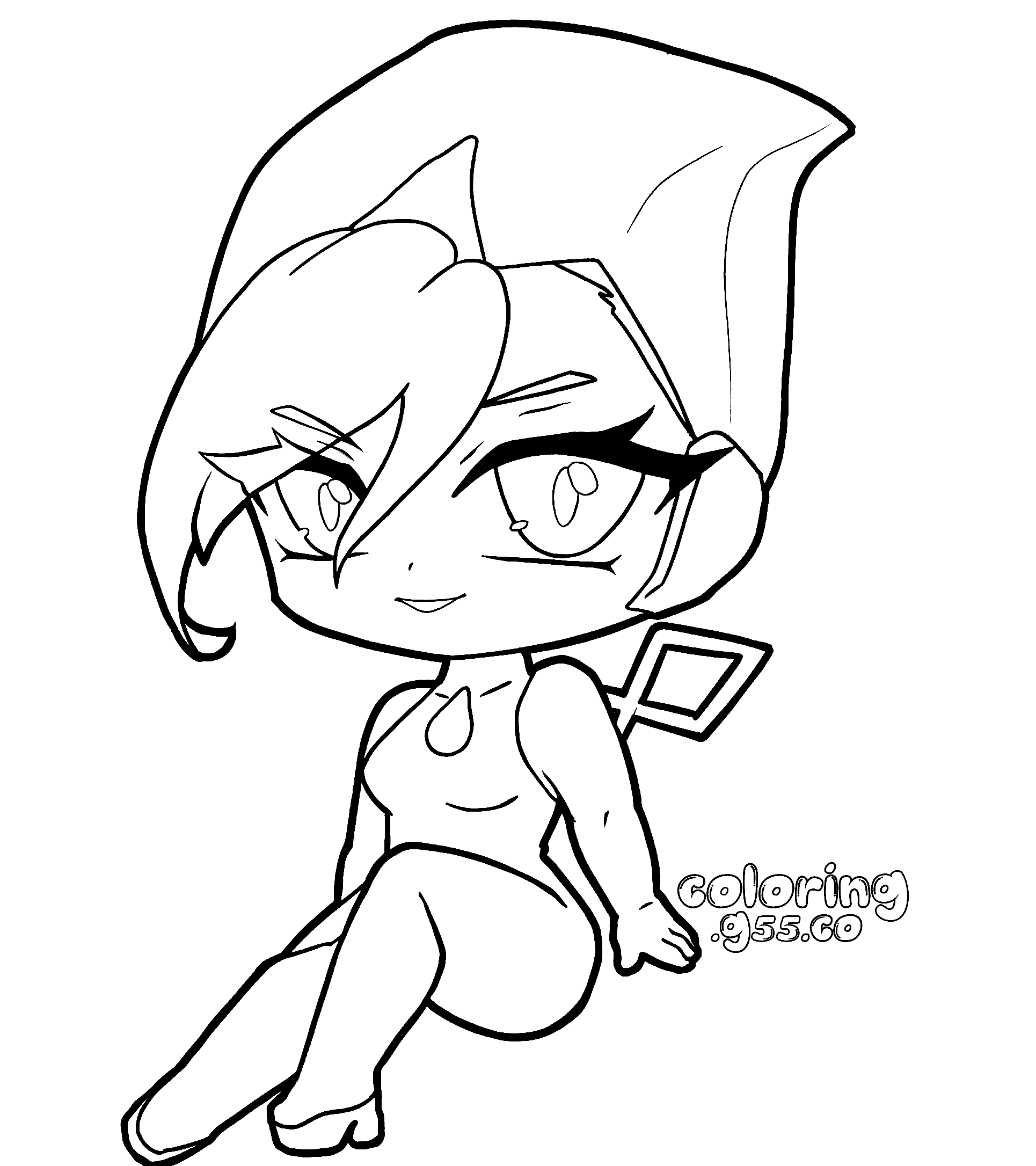 chibi tecna winx club tech fairy line arts for kids