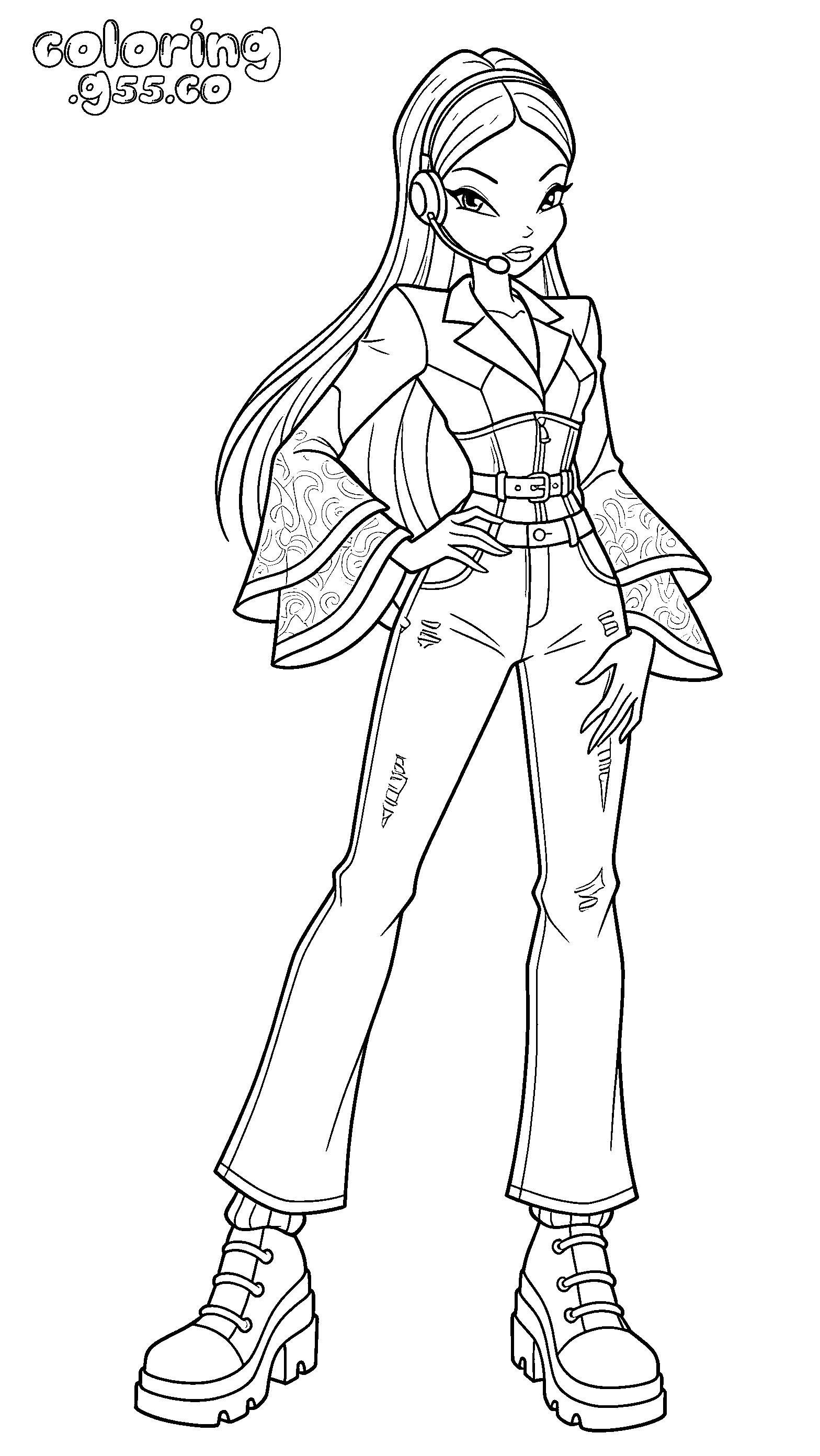 winx musa headset y2k fashion line art