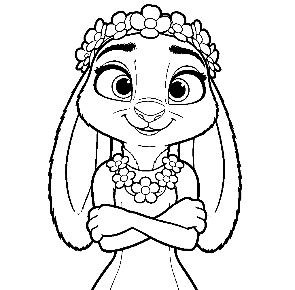 cute bunny floral wreath