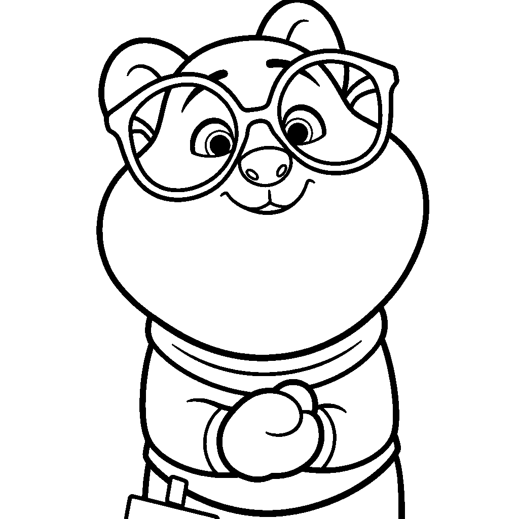 dr fuzzby zootopia 2 new character line art