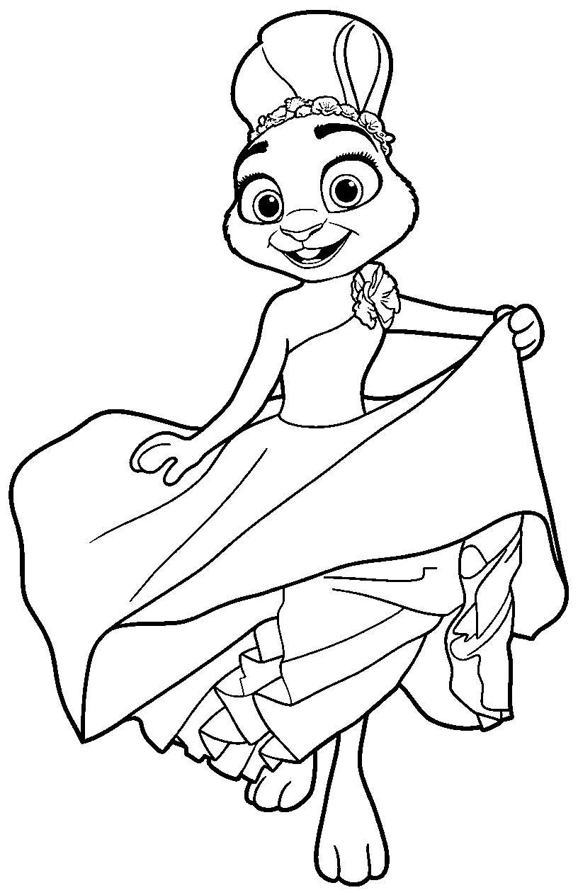 elegant judy hopps bride