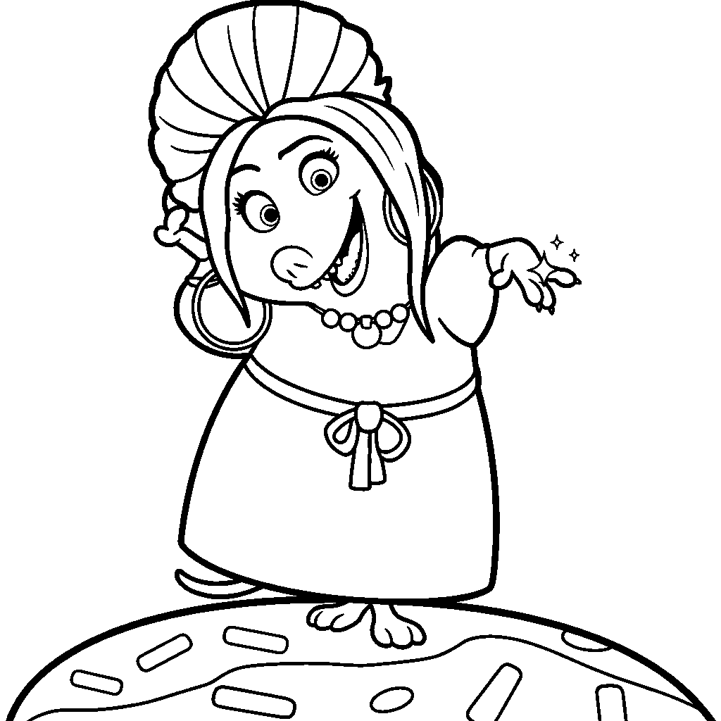 fru fru zootopia fashion star line art