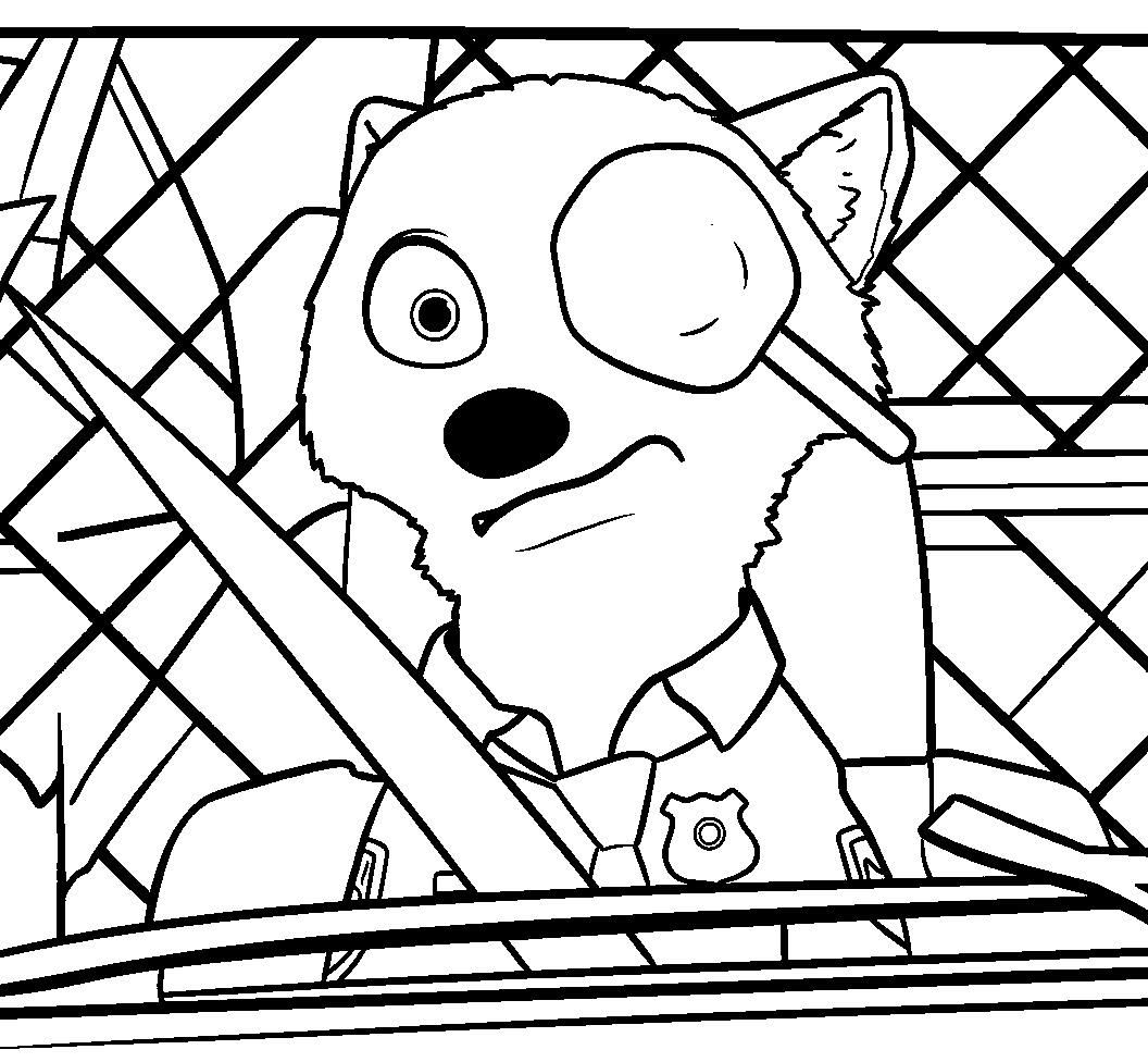 funny nick wilde lollipop line art