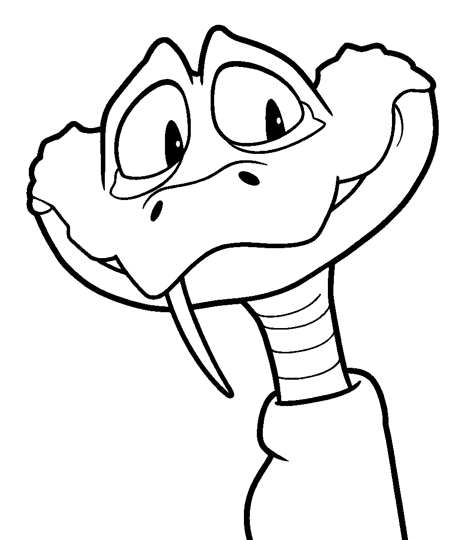 gary de snake zootopia line art