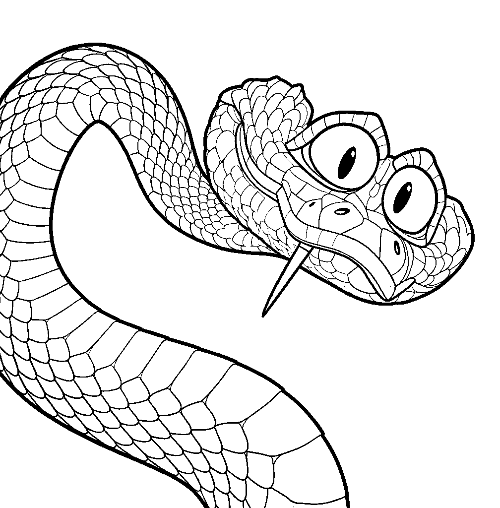 gary the snake zootopia line art