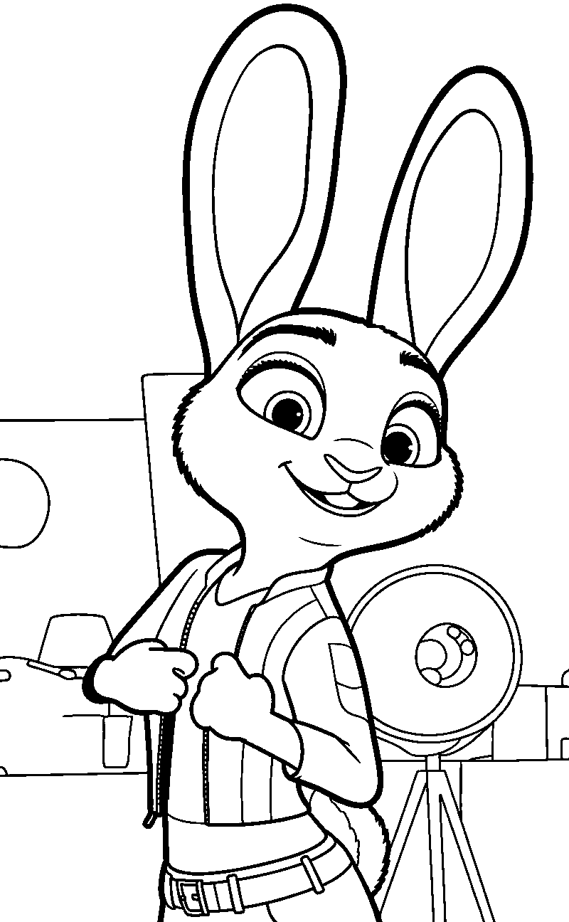 judy hopps studio director line art