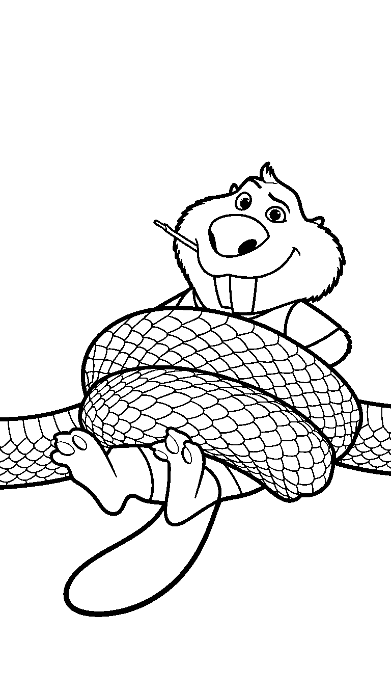 nibbles maplestick gary snake zootopia coloring