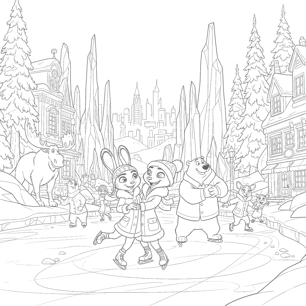 nick and judy winter skating