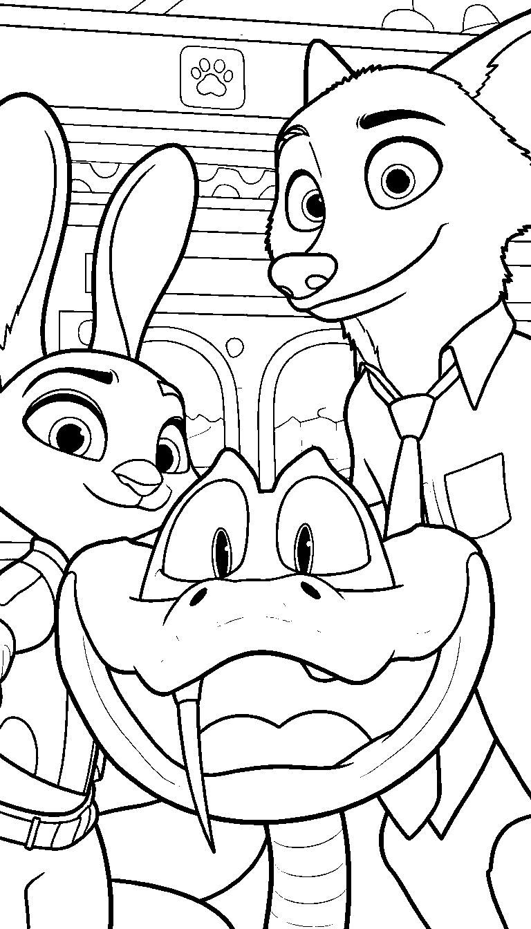 nick judy gary snake selfie coloring