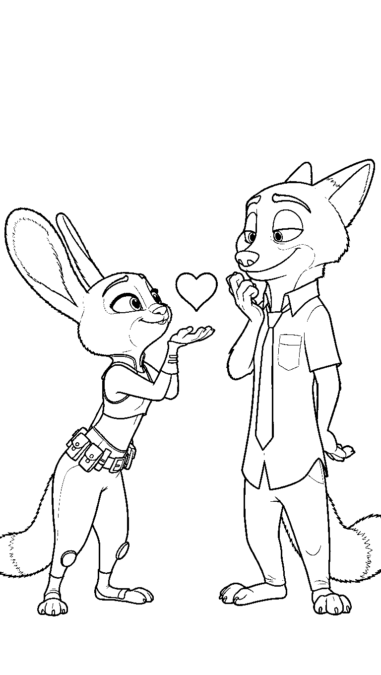 nick judy heart love line art