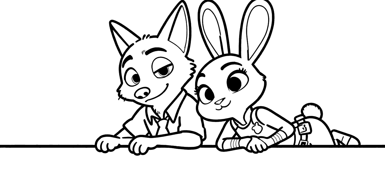 nick judy peeking over edge coloring