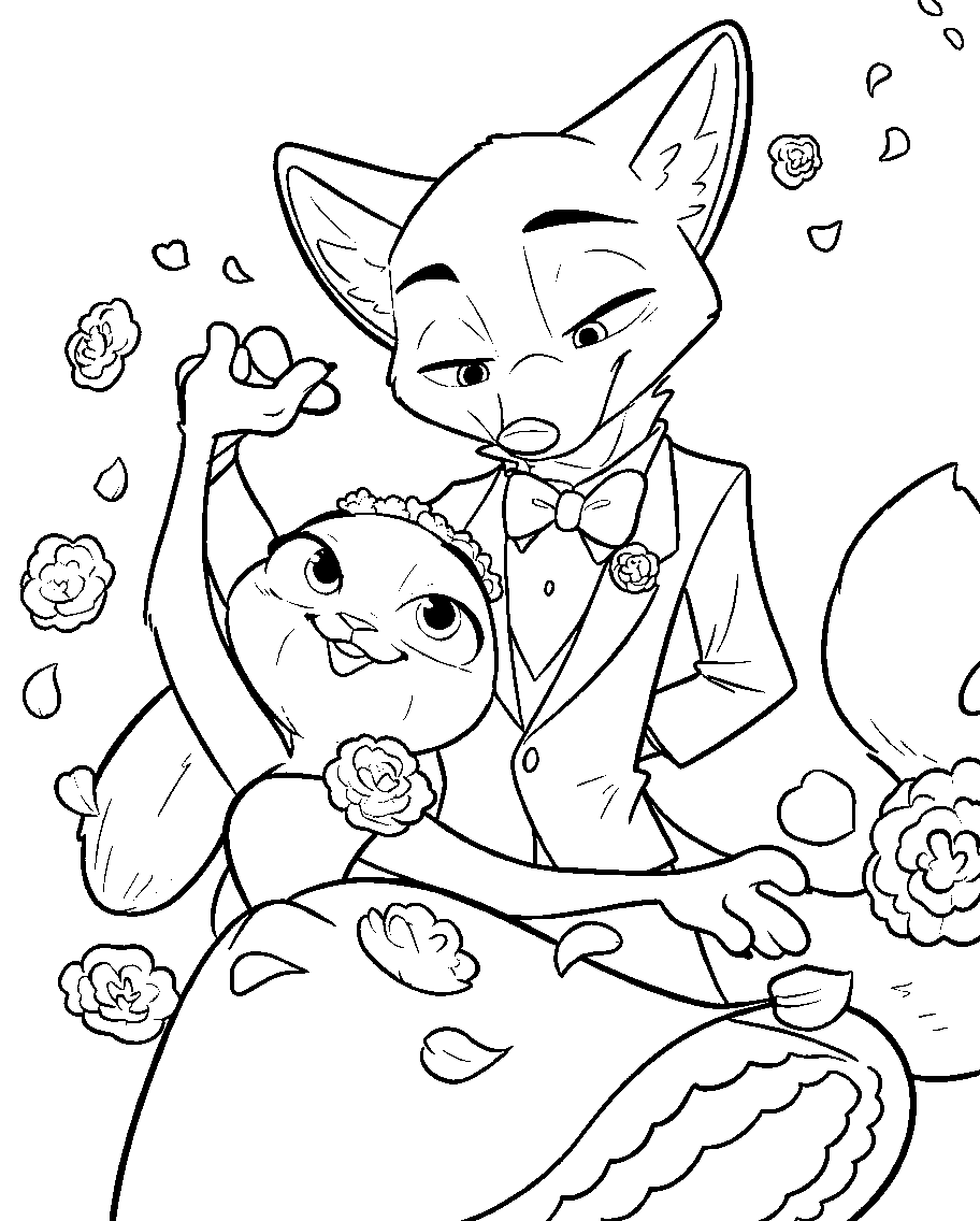 nick judy wedding dance coloring