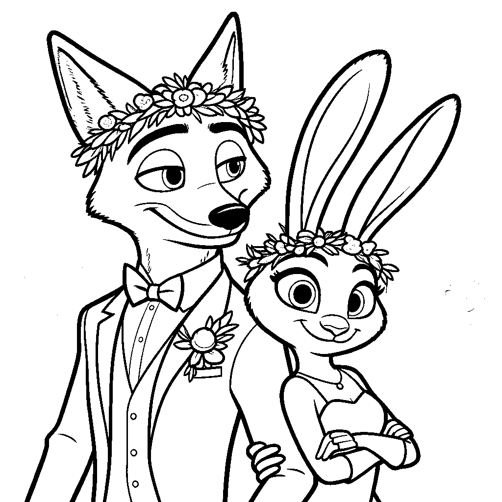 nick judy wedding portrait coloring