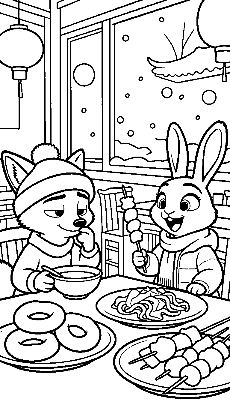 nick judy winter feast coloring