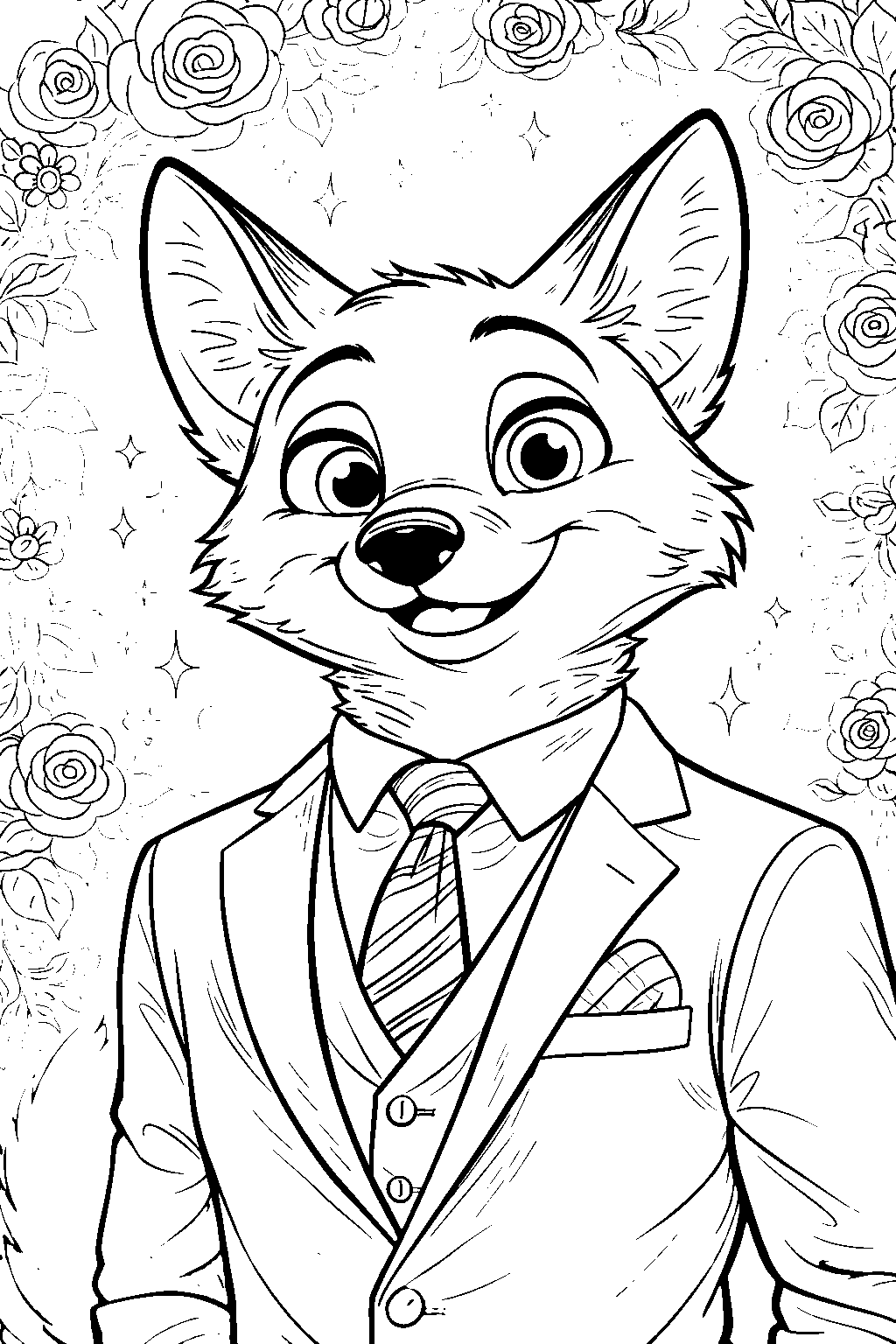 nick wilde suit formal portrait